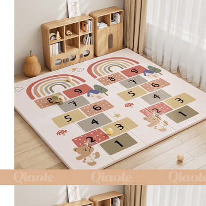 Foldable XPE Baby Crawling Mat with Dual-Sided Designs