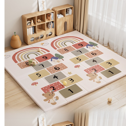 Foldable XPE Baby Crawling Mat with Dual-Sided Designs