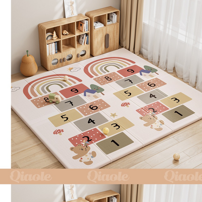 Foldable XPE Baby Crawling Mat with Dual-Sided Designs