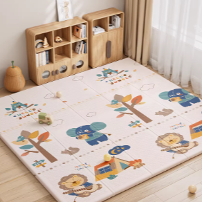 Foldable XPE Baby Crawling Mat with Dual-Sided Patterns