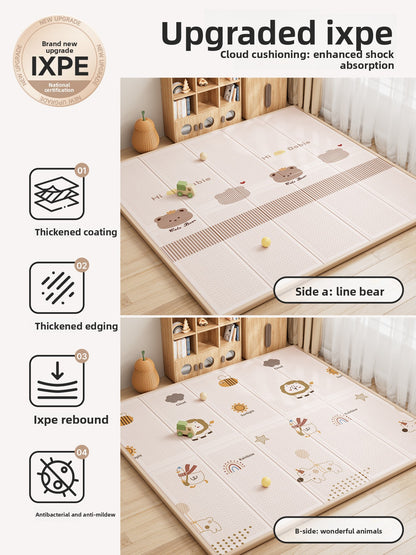 Foldable XPE Baby Crawling Mat with Dual-Sided Patterns