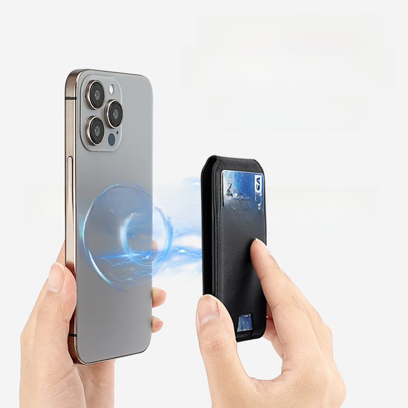Foldableing Function Magnetic Card Holder