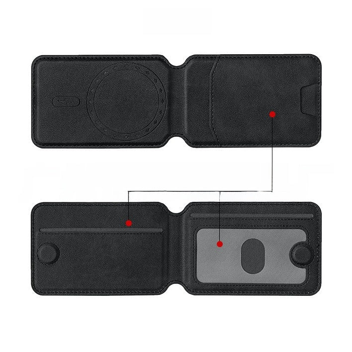 Foldableing Function Magnetic Card Holder
