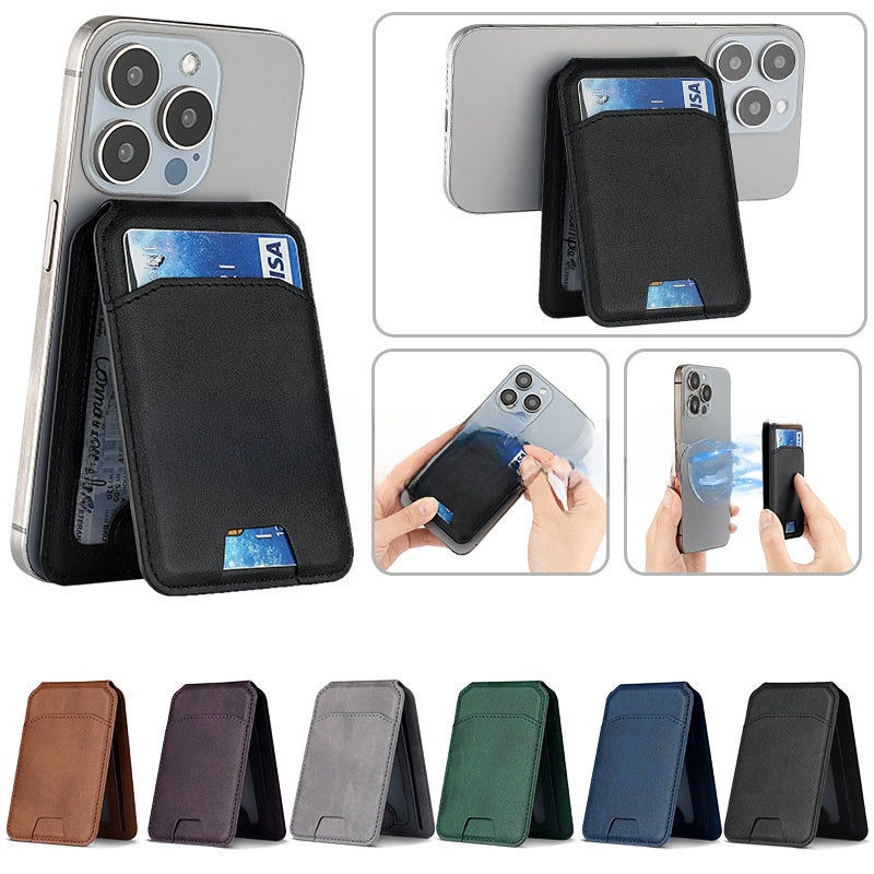 Foldableing Function Magnetic Card Holder