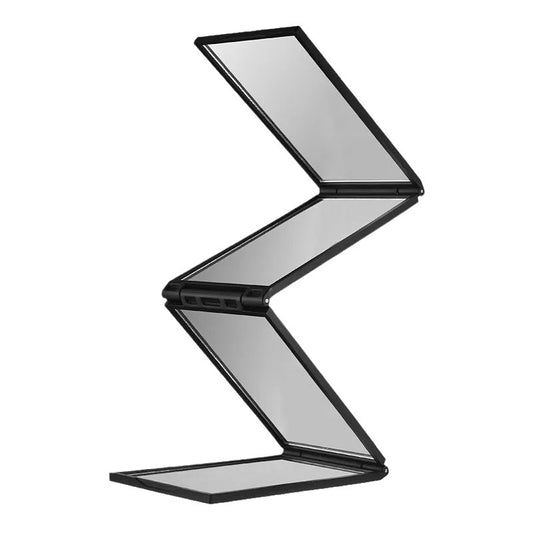 Folded four-sided mirror