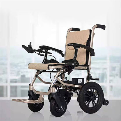 Folding electric wheelchair