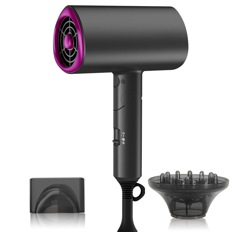Folding Hair Dryer with Dual Nozzles