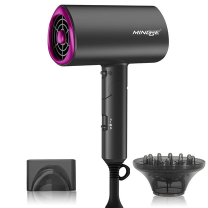 Folding Hair Dryer with Dual Nozzles