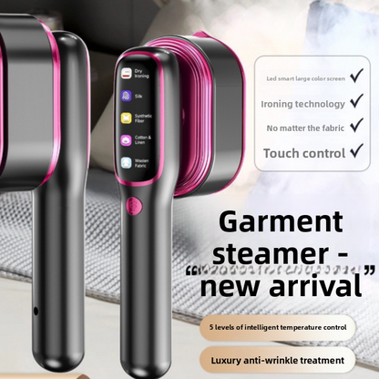 Folding handheld garment steamer
