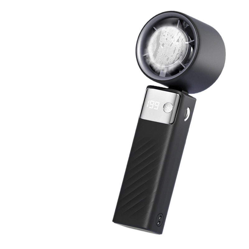 Folding ice compress small fan