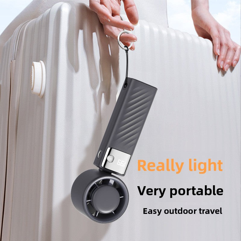 Folding ice compress small fan