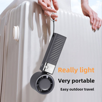Folding ice compress small fan