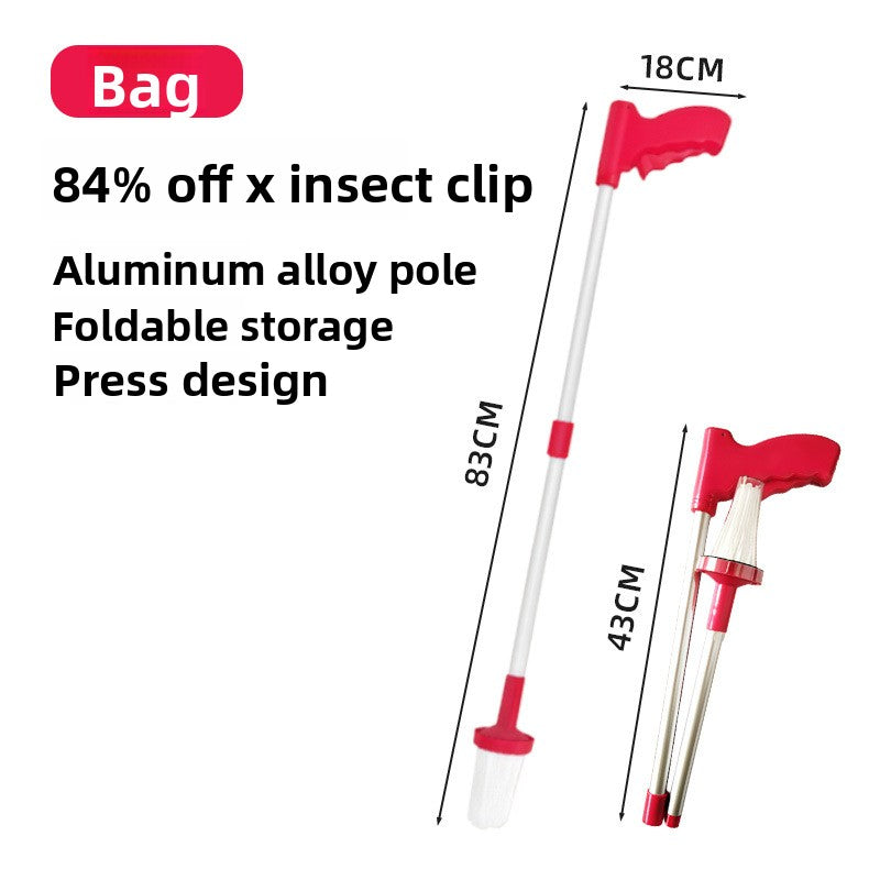 Folding Insect Trap Tool Aluminum Alloy Spider Catcher