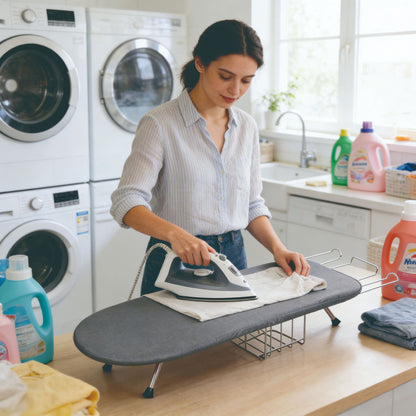 Folding ironing board