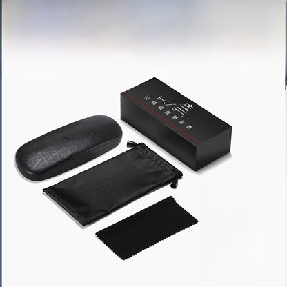 Folding Leather Glasses Case Storage Box