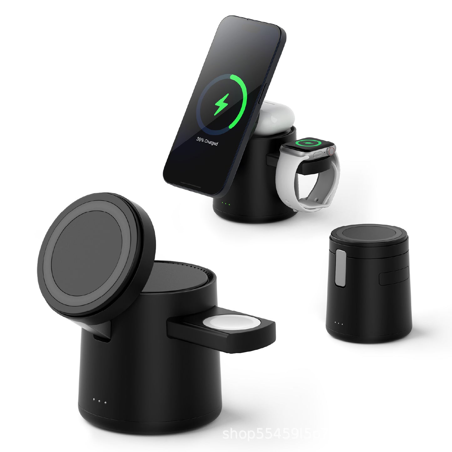 Folding Magnetic 3-in-1 Wireless Charger
