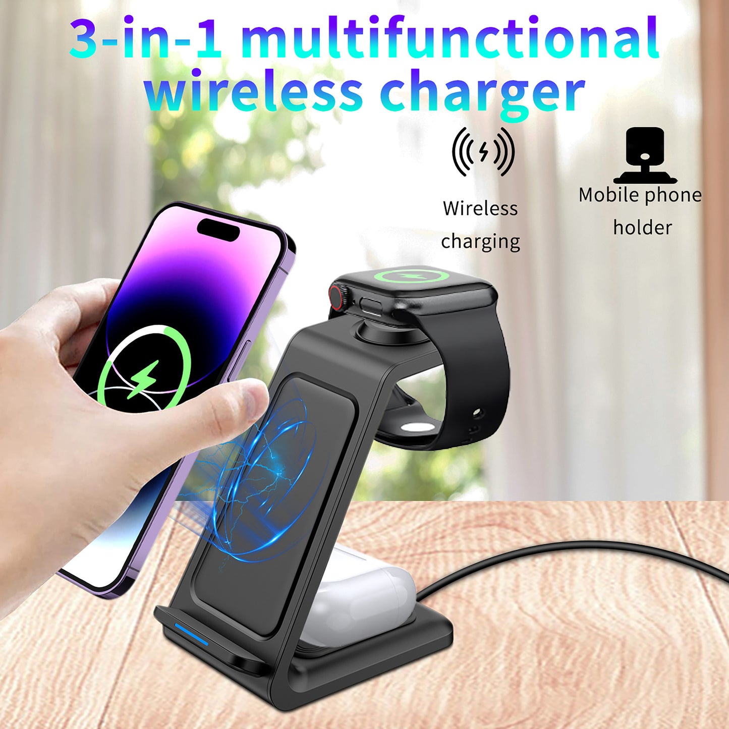 Folding magnetic holder