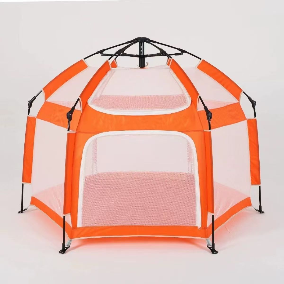 Folding no-installation children's tent