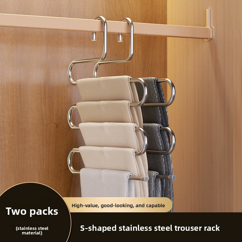 Folding pants rack