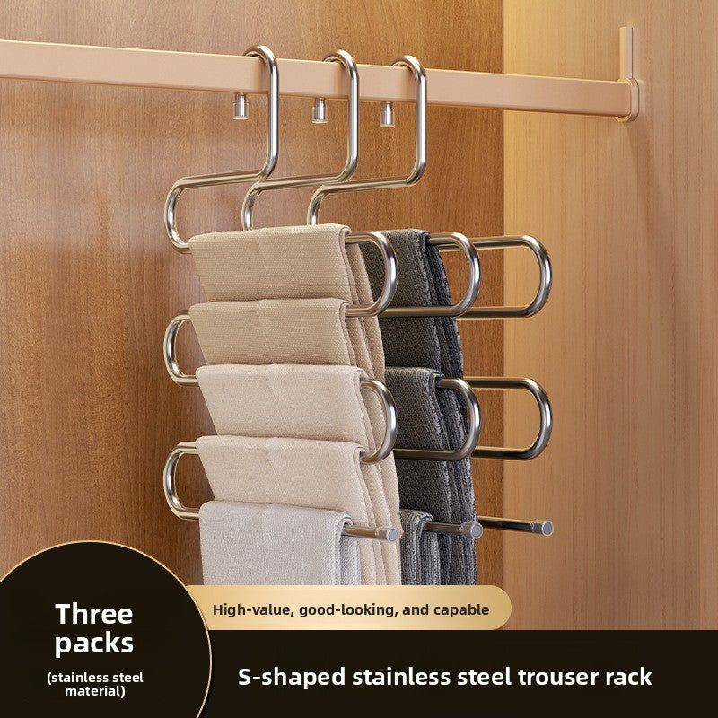 Folding pants rack