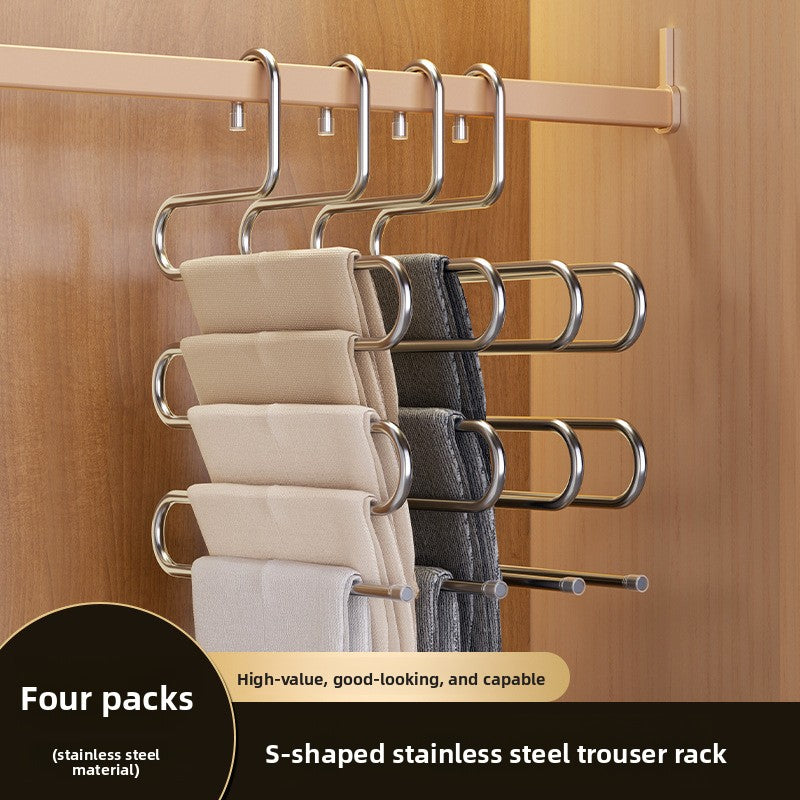 Folding pants rack