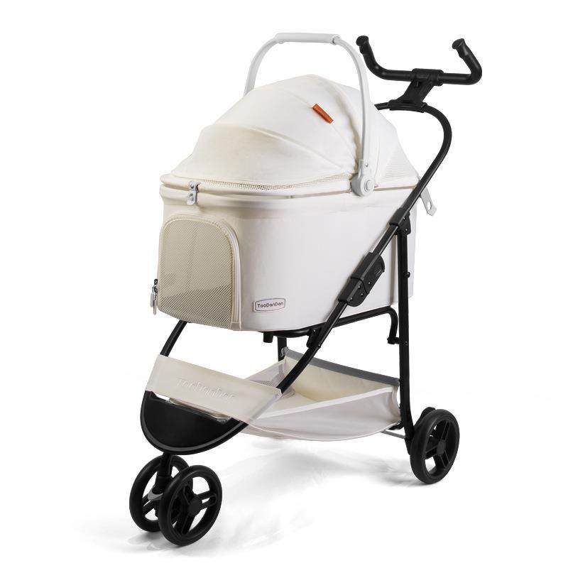 Folding pet dog stroller