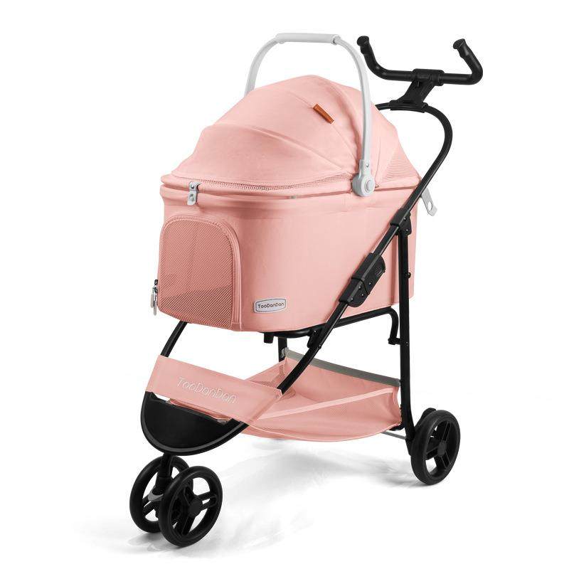 Folding pet dog stroller