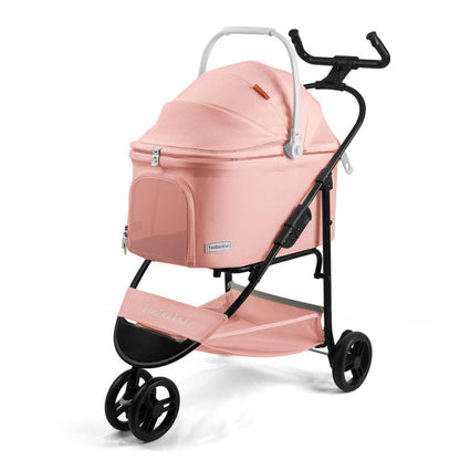Folding pet dog stroller