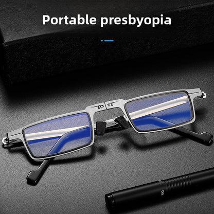 Folding reading glasses