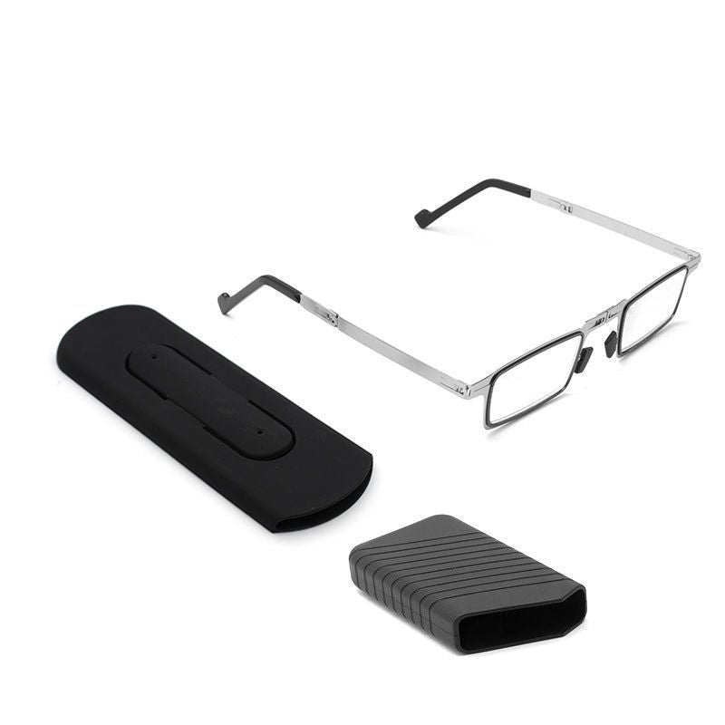 Folding reading glasses