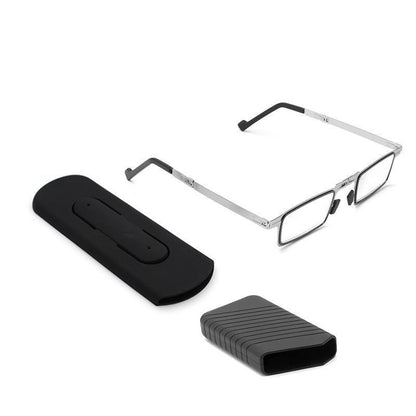 Folding reading glasses