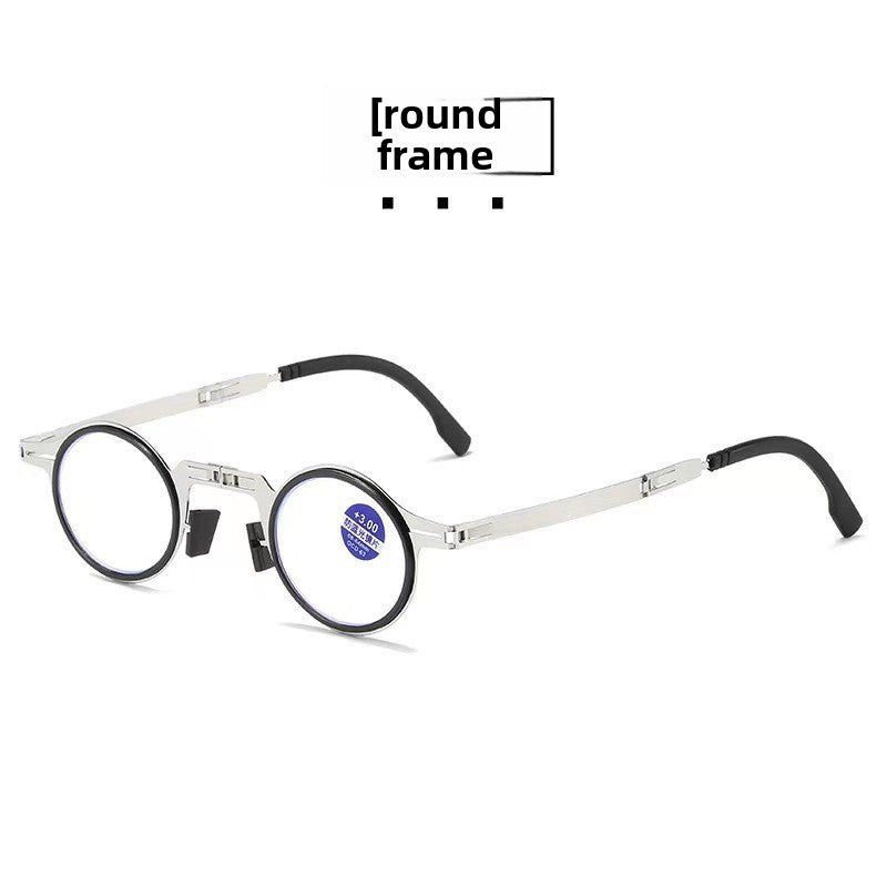 Folding reading glasses