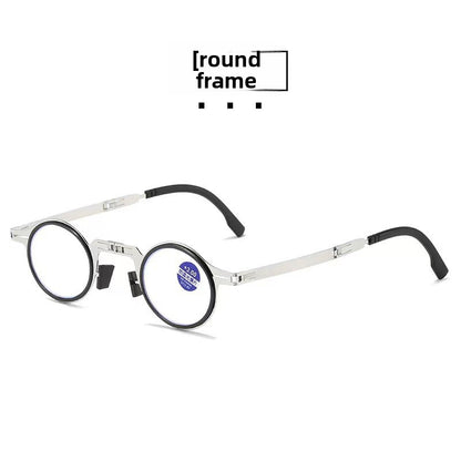 Folding reading glasses