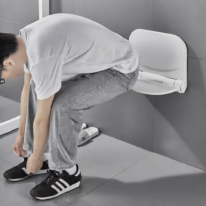 Folding shower stool
