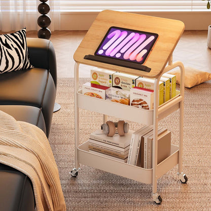 Folding Storage Rack with Wheels