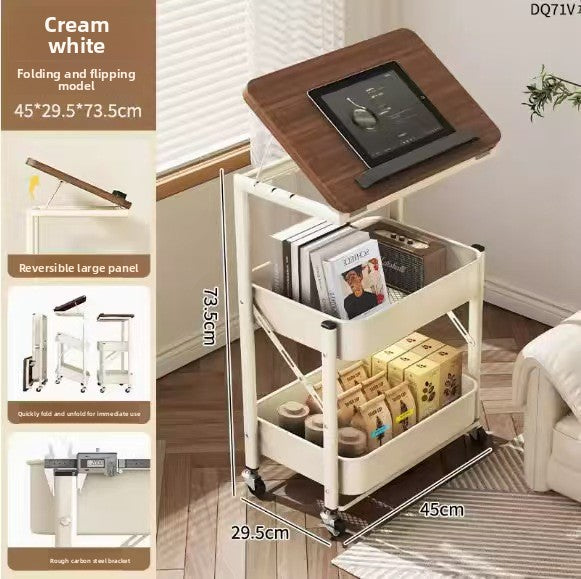 Folding Storage Rack with Wheels