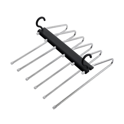 Folding Telescopic Multi-Functional Seamless Anti-Slip Clothes Pants Rack