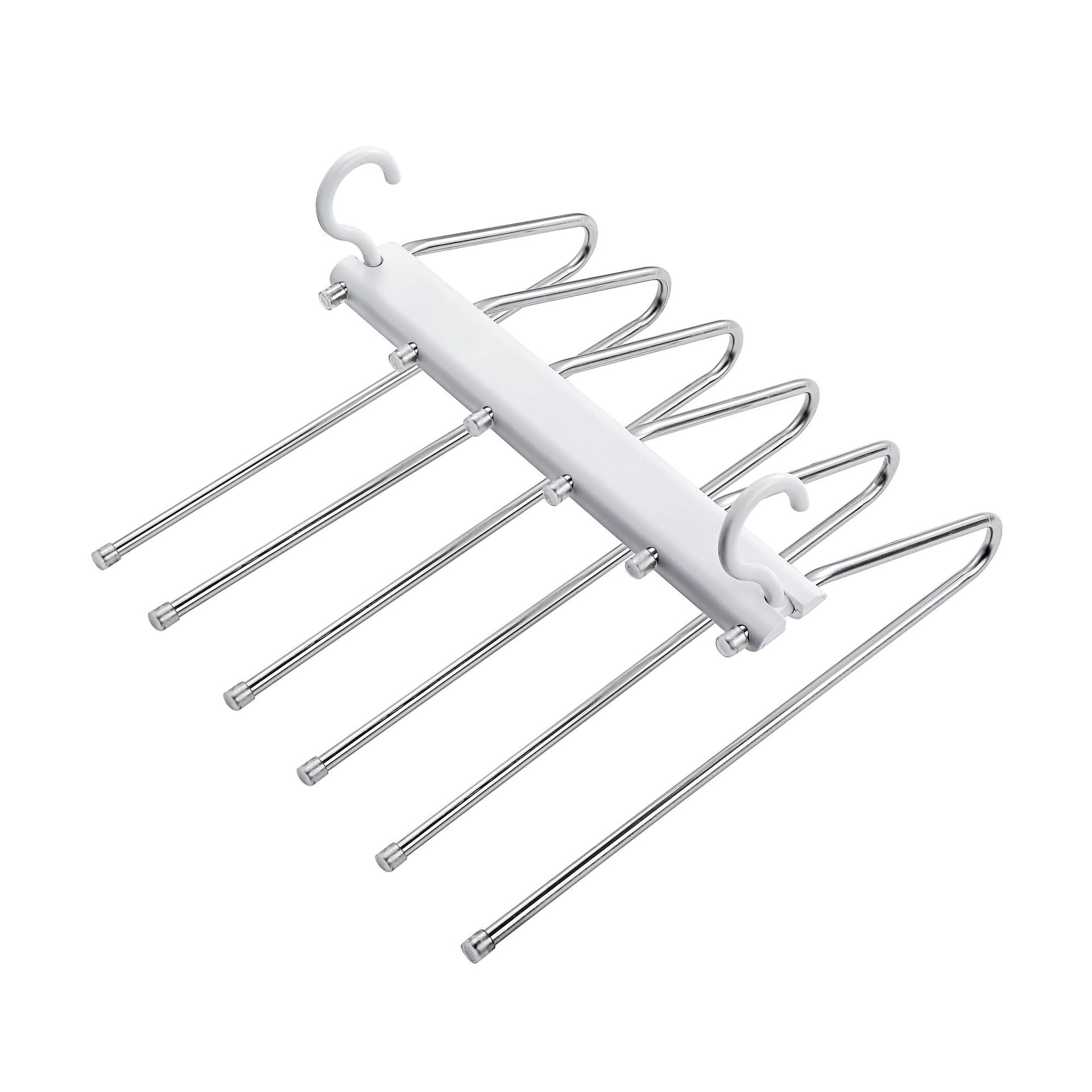Folding Telescopic Multi-Functional Seamless Anti-Slip Clothes Pants Rack