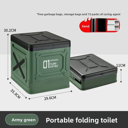 folding toilet