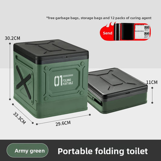 folding toilet