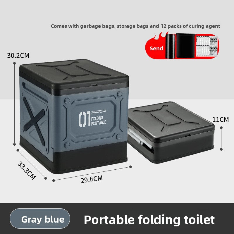 folding toilet