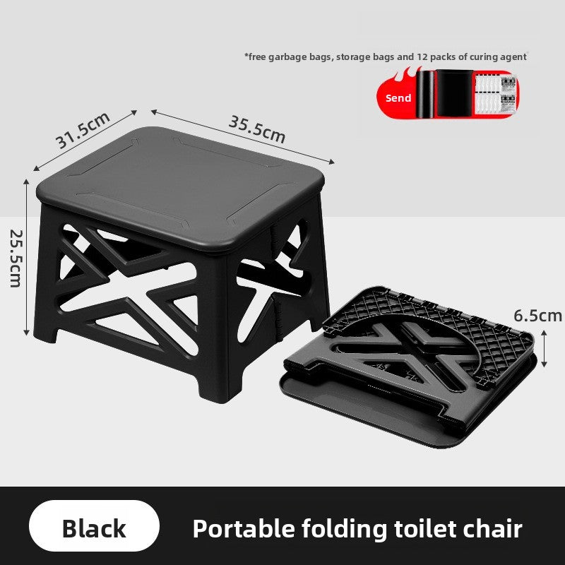 folding toilet