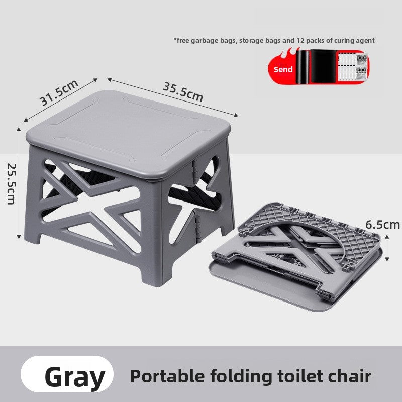 folding toilet