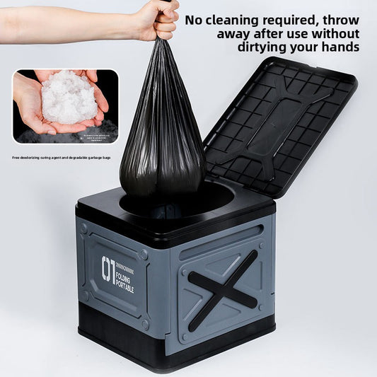 folding toilet