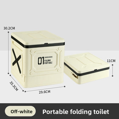 folding toilet