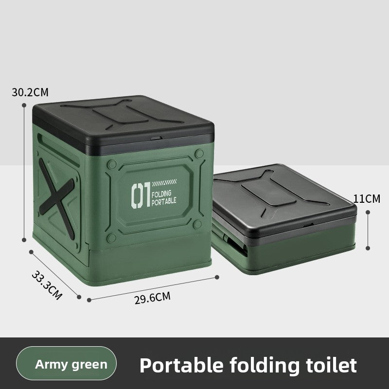 folding toilet