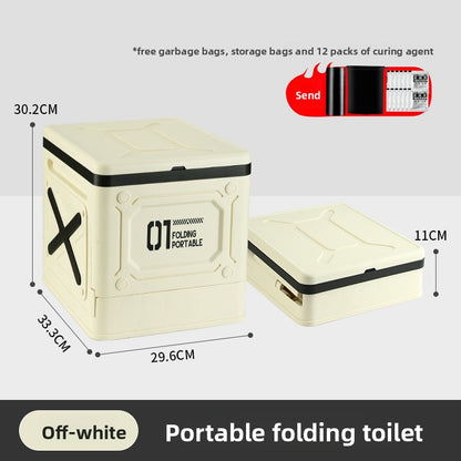 folding toilet
