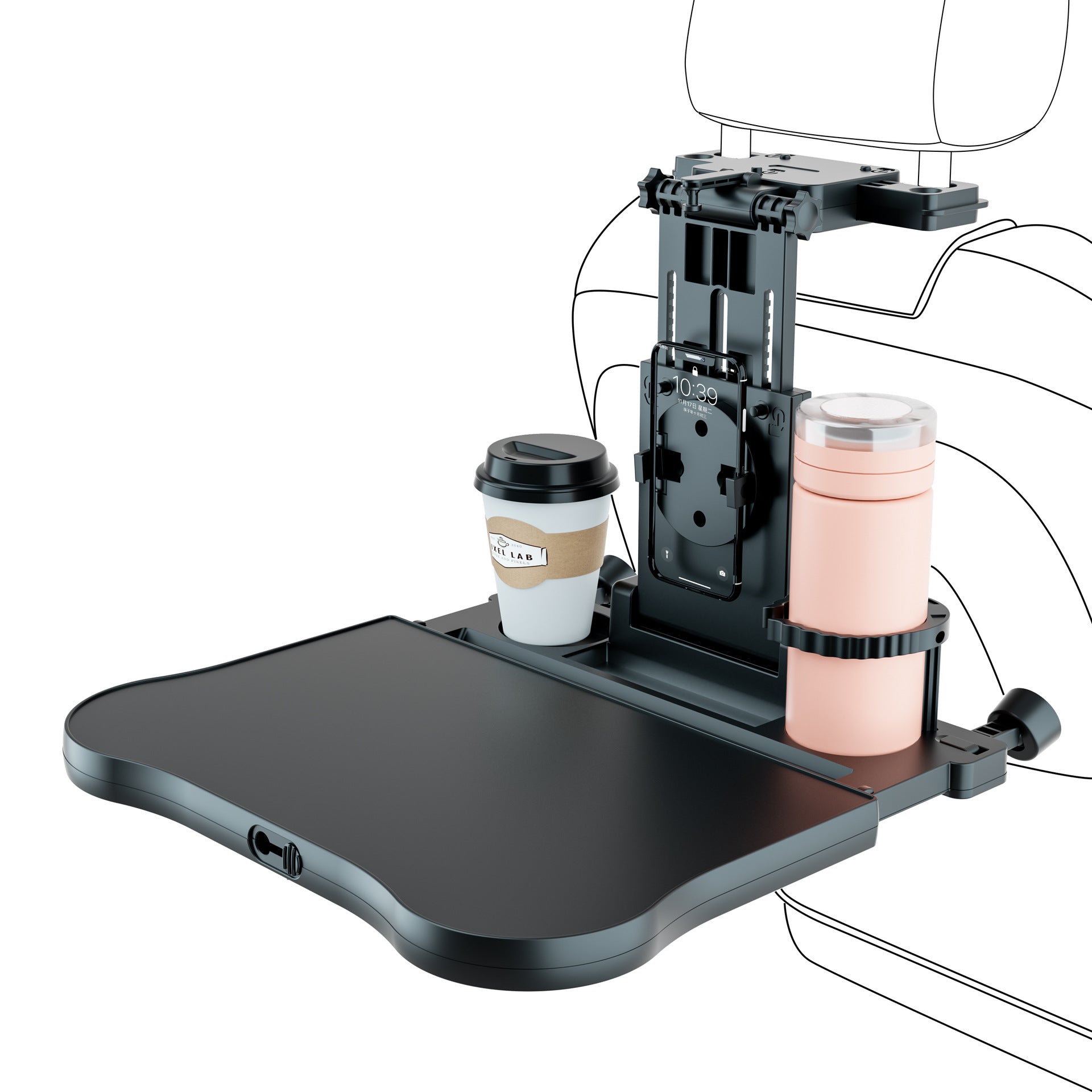 Folding tray