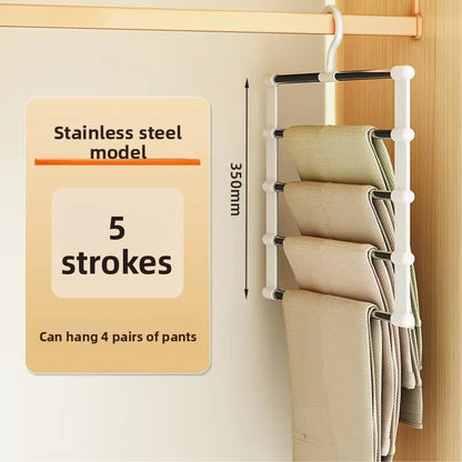 Folding trouser rack