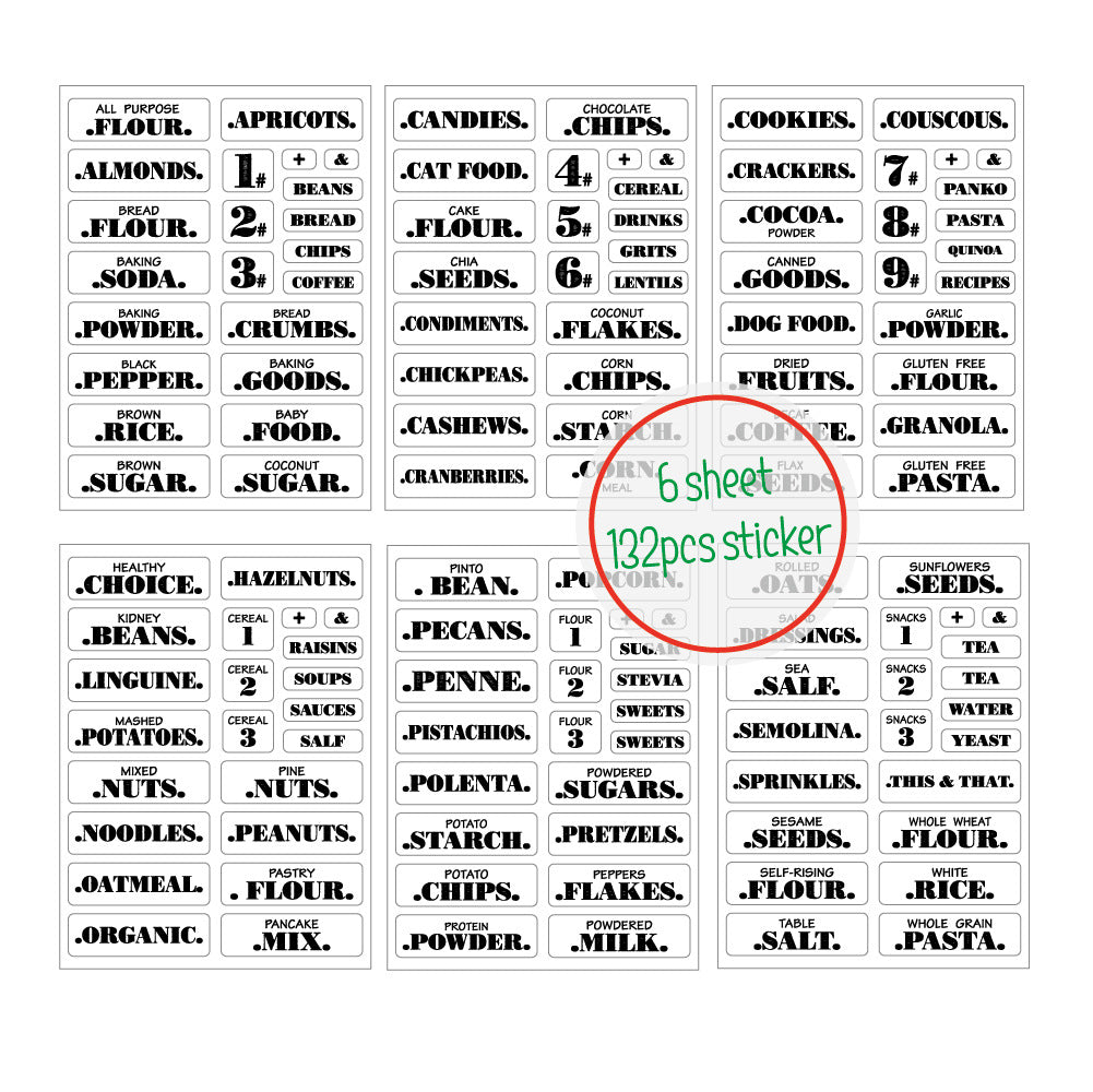food finishing stickers